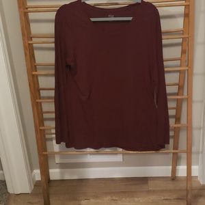 Maroon Long sleeve tee